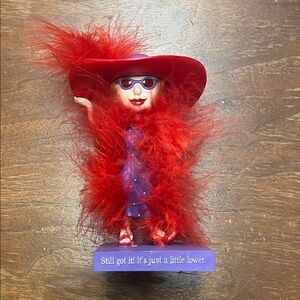 Westland Red Hat Society is with Feather Boa Figurine 13401